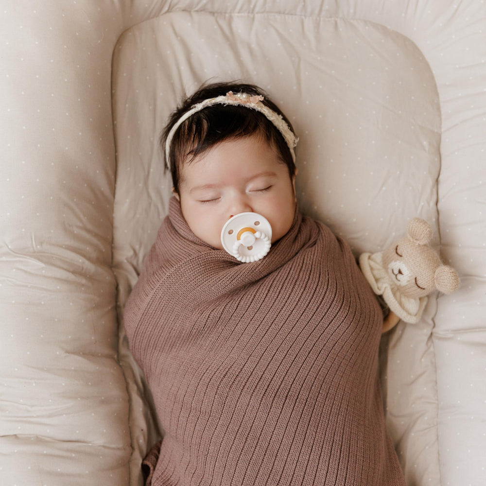 Bleu La La unisex nursery essential in soothing sky-blue tones