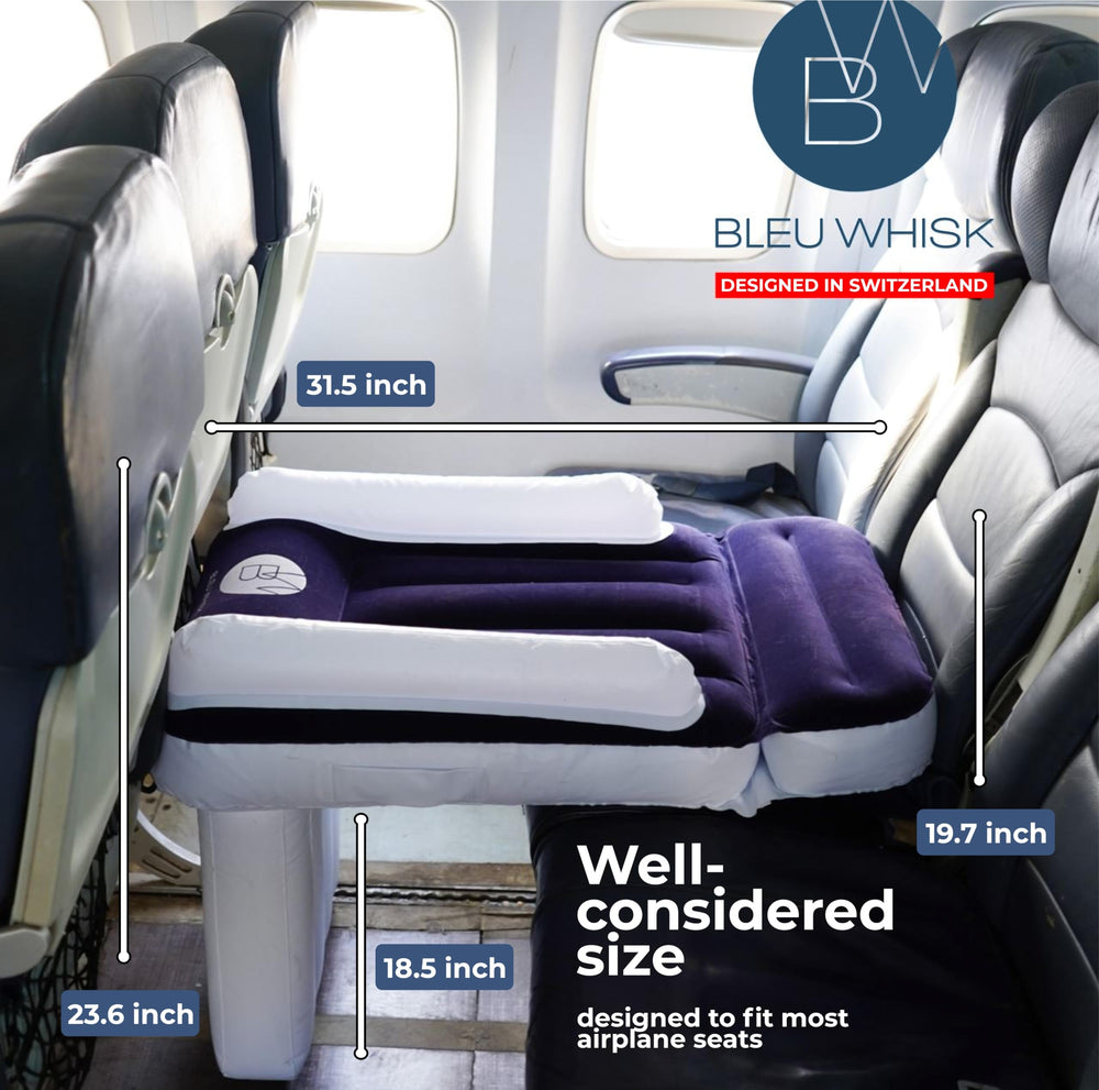 BLEU WHISK airplane bed for kids provides a safe, cozy plane sleeping surface.