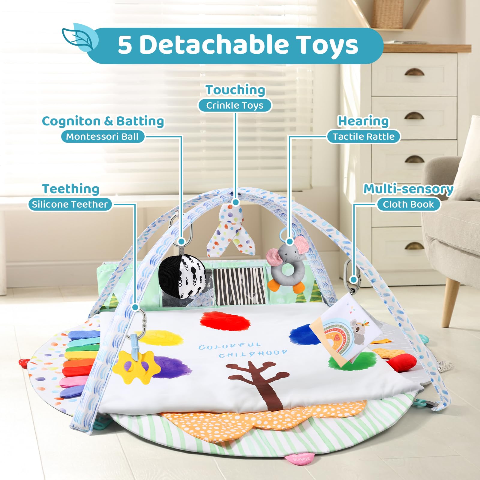 BLF FUN Crinkly sensory toy boosts tactile exploration for curious infants.