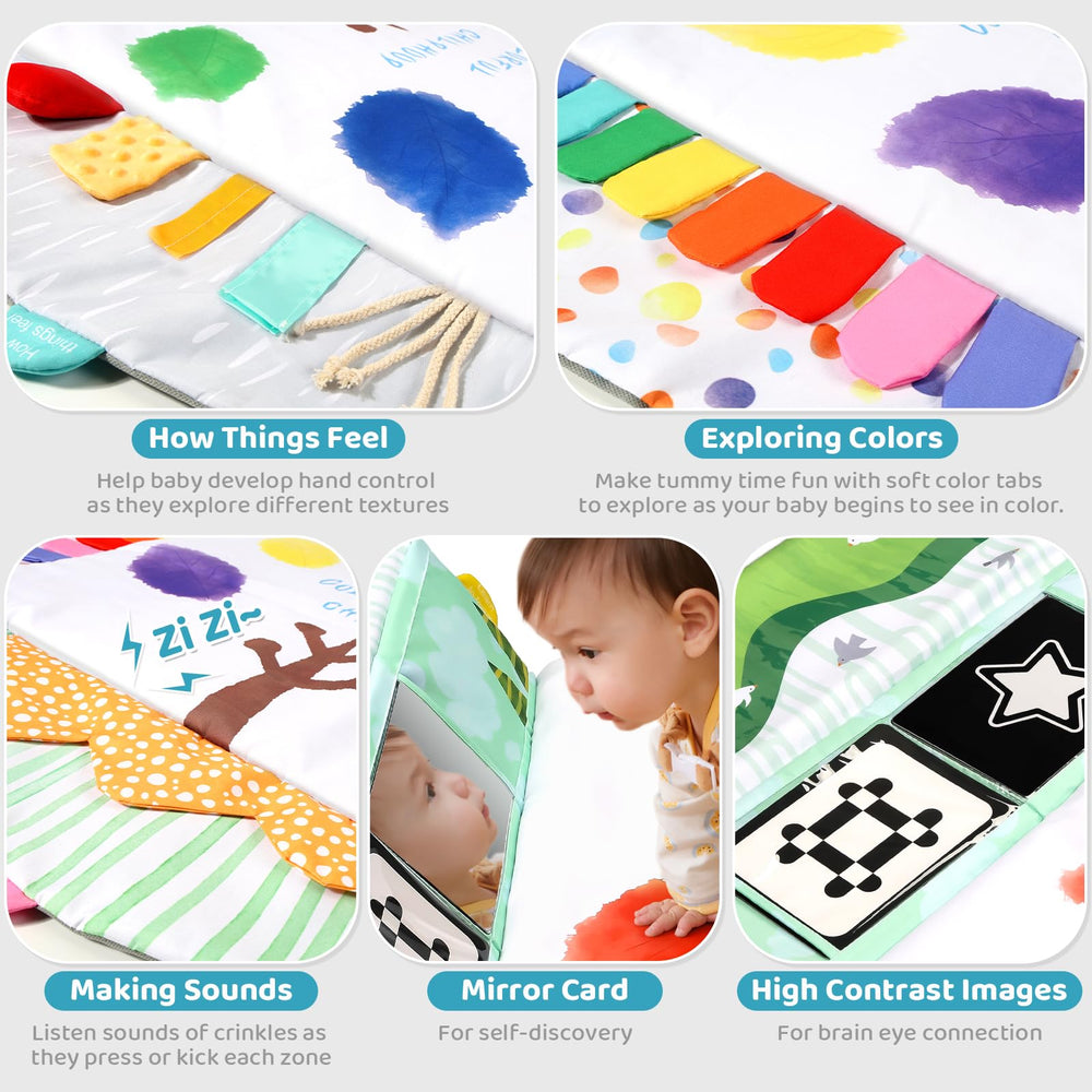 BLF FUN Detachable Montessori toys encourage reaching and grabbing during play.
