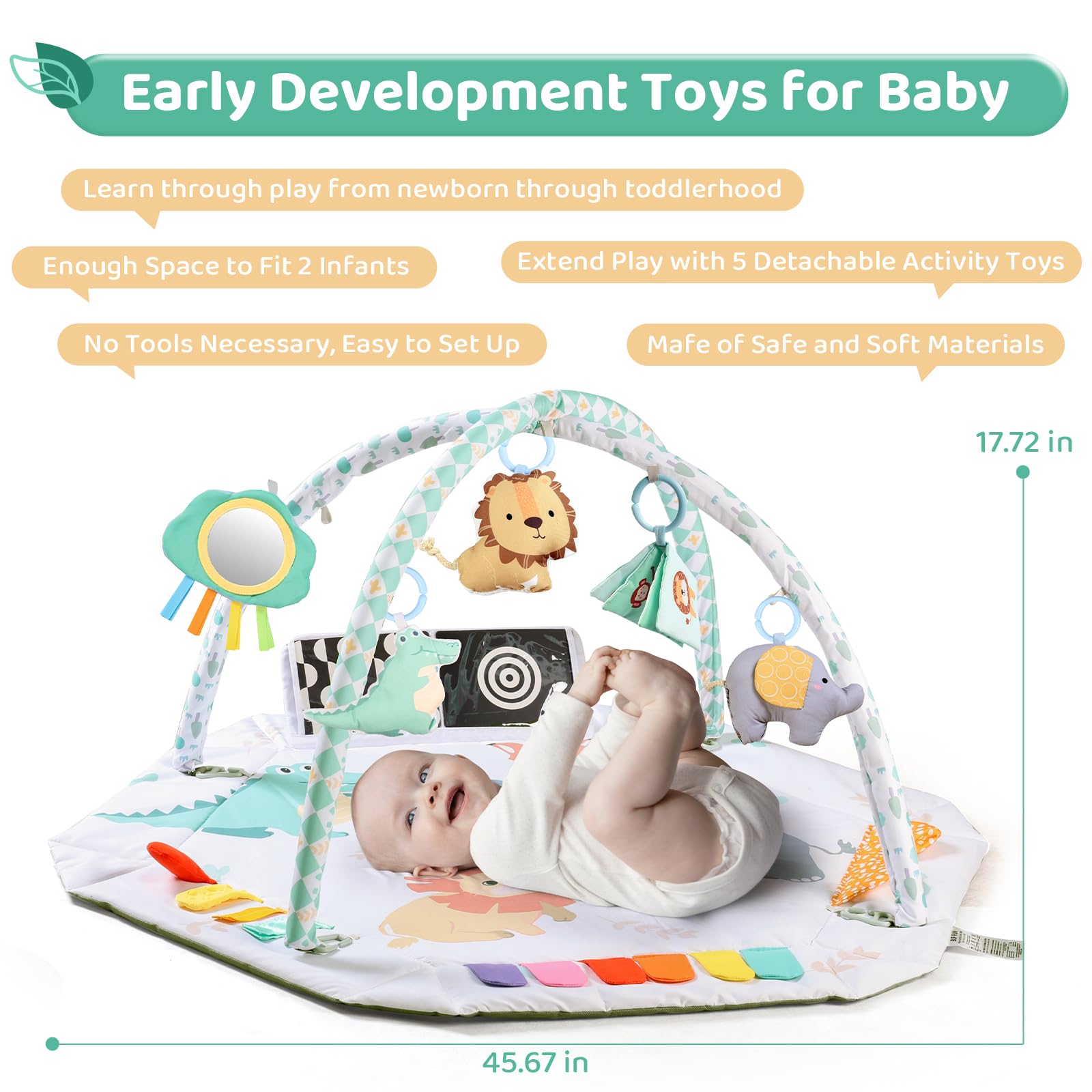 BLF FUN soft machine-washable fabric provides gentle touch and cleaning ease