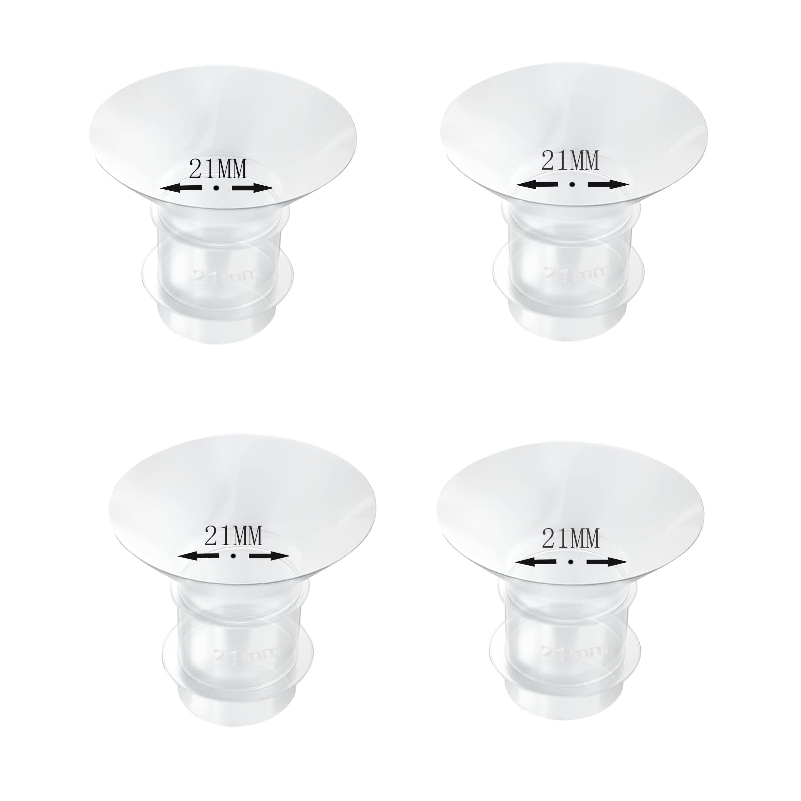 bliblo 21mm flange insert closeup showing soft silicone for comfortable pumping