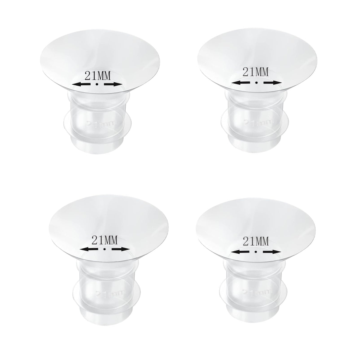 bliblo 21mm flange insert closeup showing soft silicone for comfortable pumping