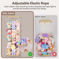 Blingbin adjustable-length storage from 50 to 65 inches for room and toy flexibility.