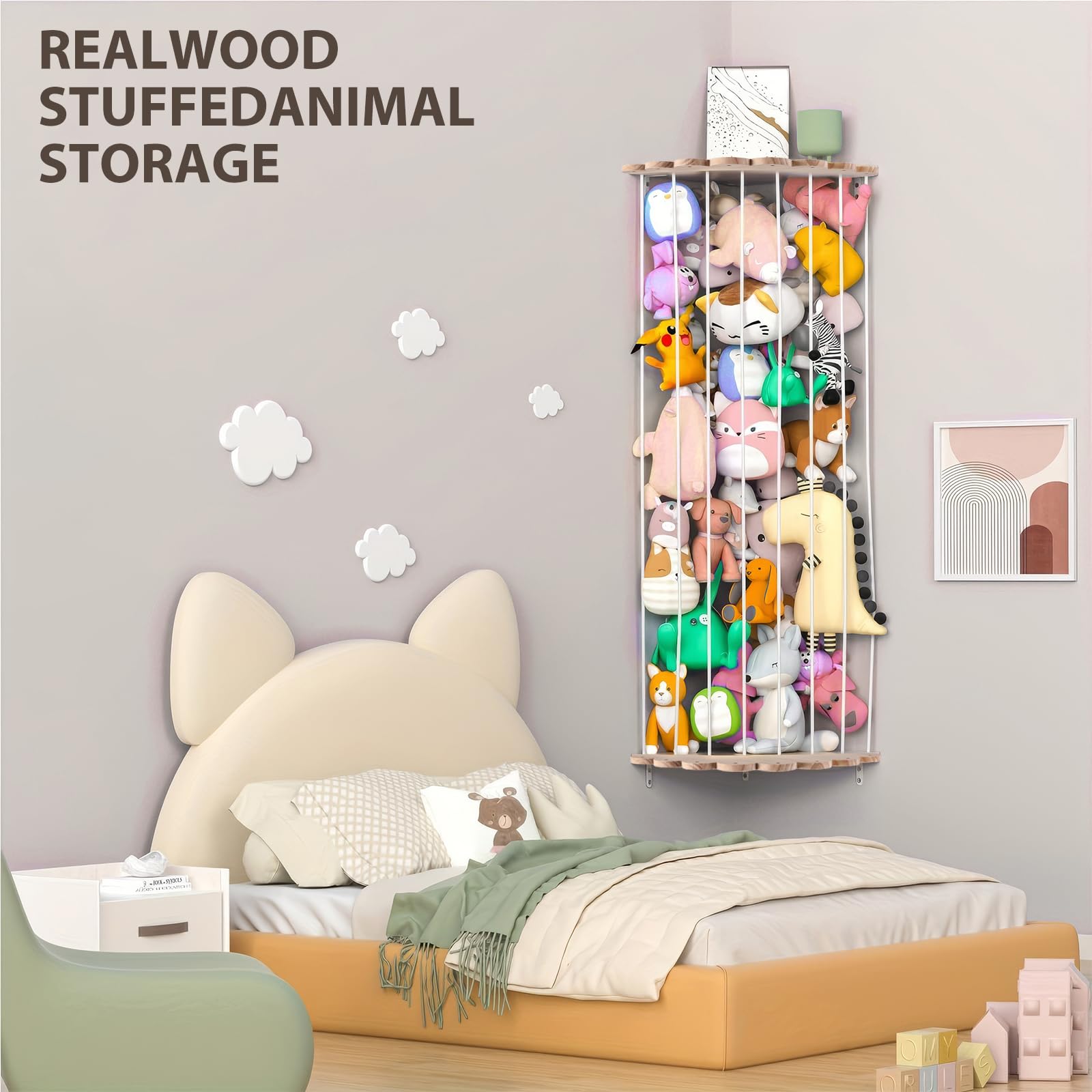Blingbin corner-space-saving design ideal for playrooms and nursery corners.