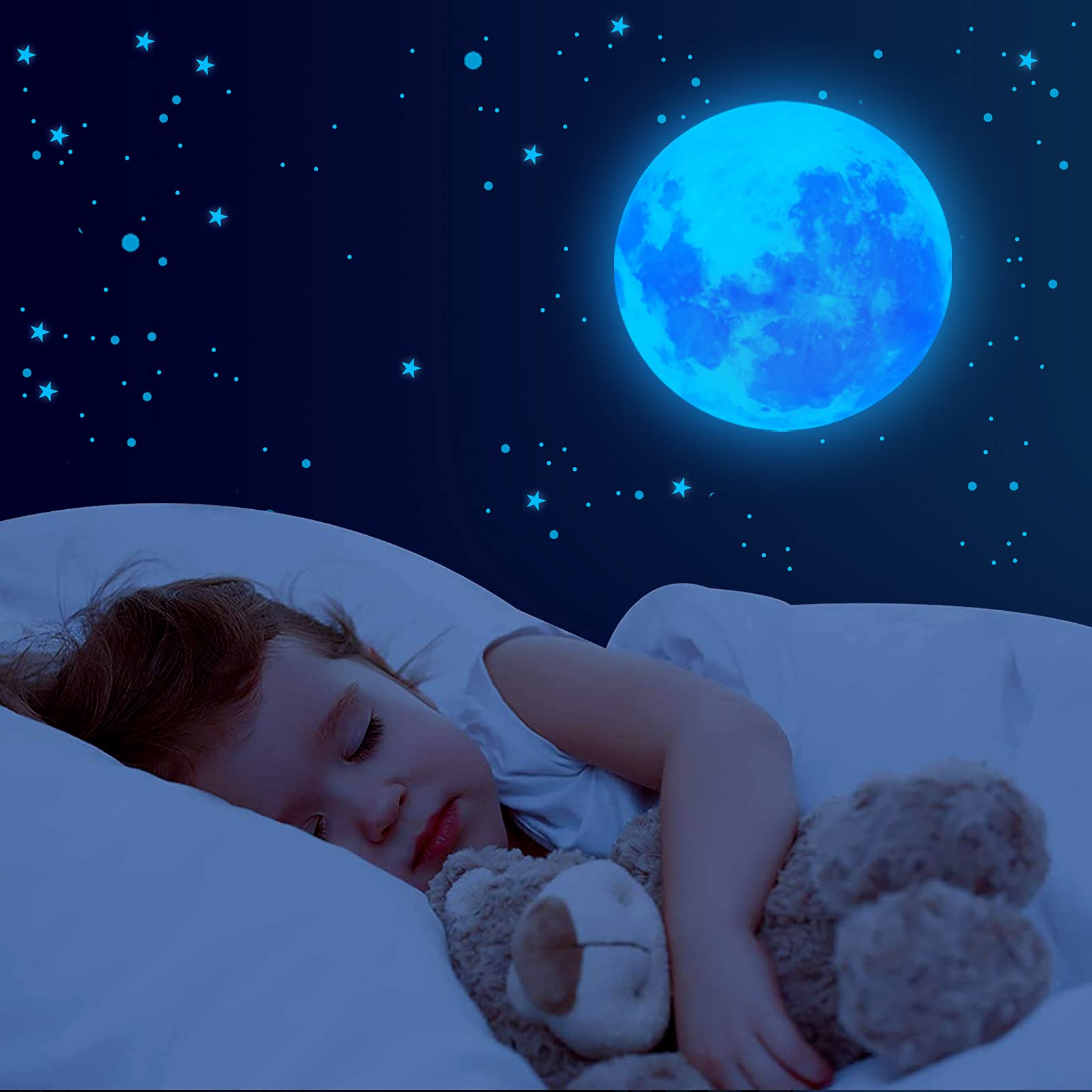 BLINKEEN glow stars glow in the dark effect in a dim room