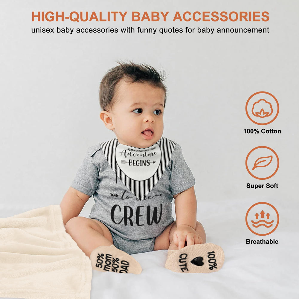 Blinking Stars baby bibs—dual-layer cotton helps keep outfits clean.