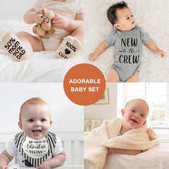 Blinking Stars baby onesie 0-3 months—soft cotton, gentle on skin, easy diaper changes.
