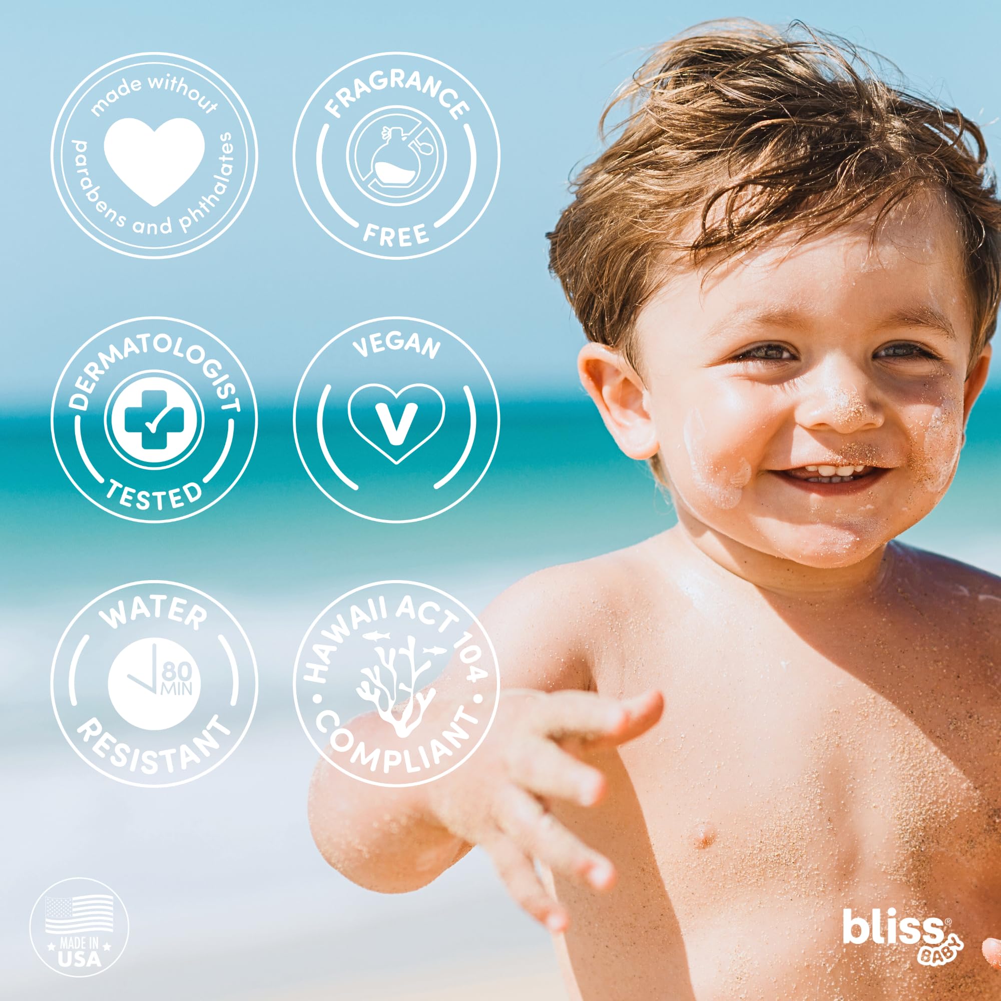 Bliss Baby Mineral Sunscreen Stick daily-use packaging is compact and travel-ready.