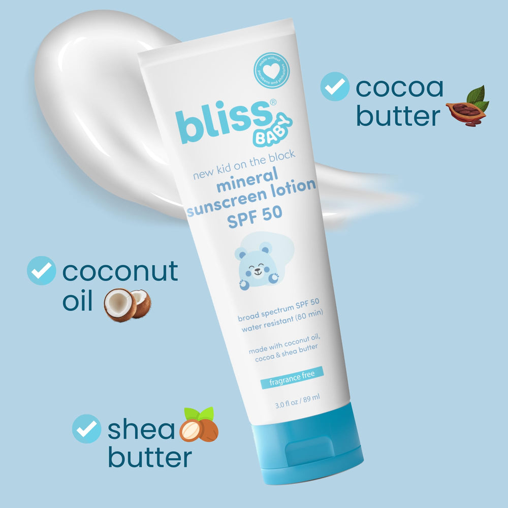 Bliss Baby Sunscreen during water activity with 80-minute resistance
