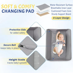 BlissBoard folding travel changing table fits small spaces while traveling