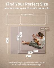 Blissful Diary 47x47 inch mat on floor demonstrates spacious safe play area