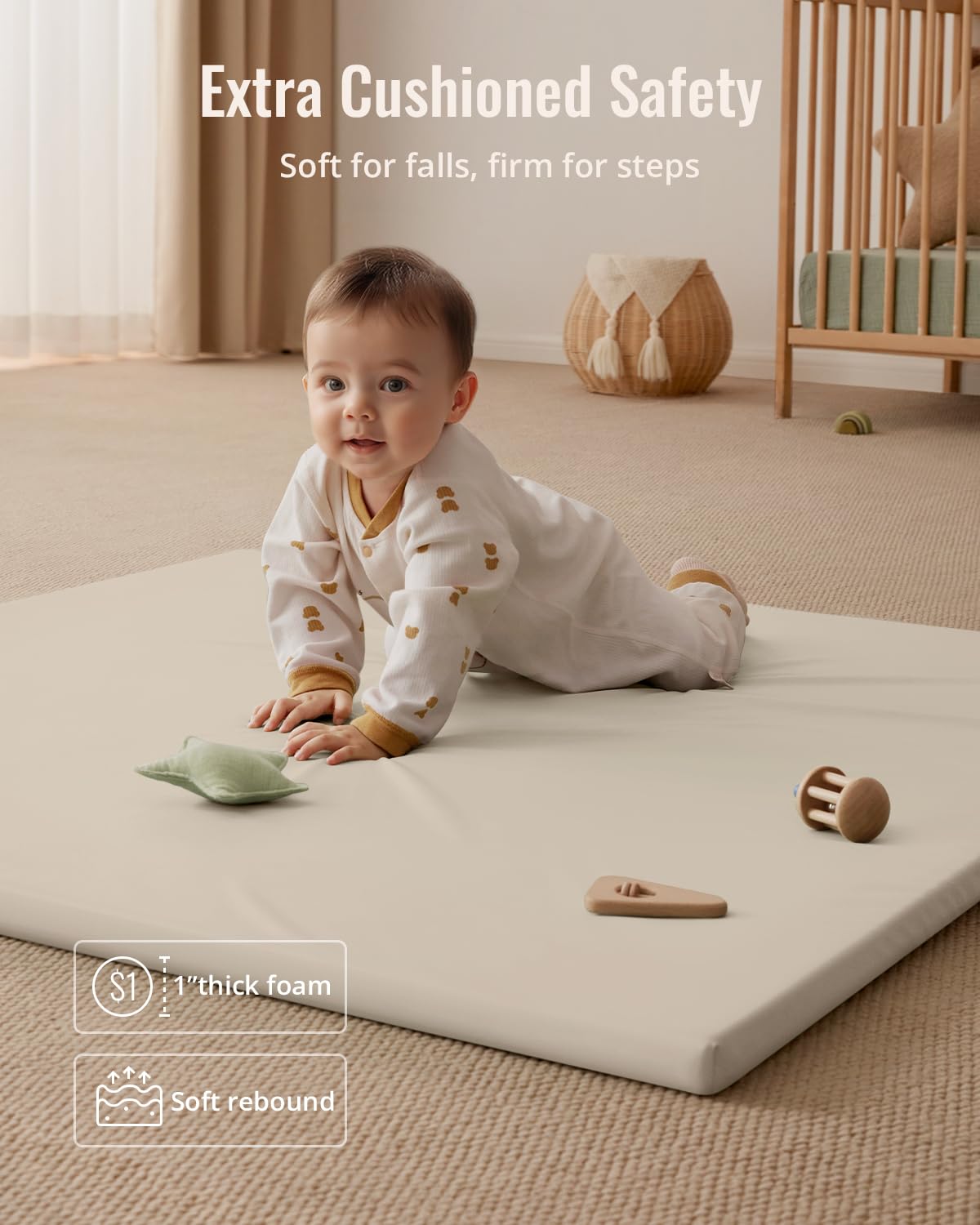 Blissful Diary 47x47 playpen fit for versatile setup.