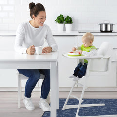 Blissful Diary 50.4 inch splat mat provides ample coverage for feeding and playtime