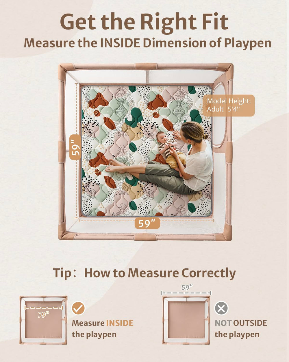 Blissful Diary abstract grove pattern adds modern style and visual stimulation during floor time.