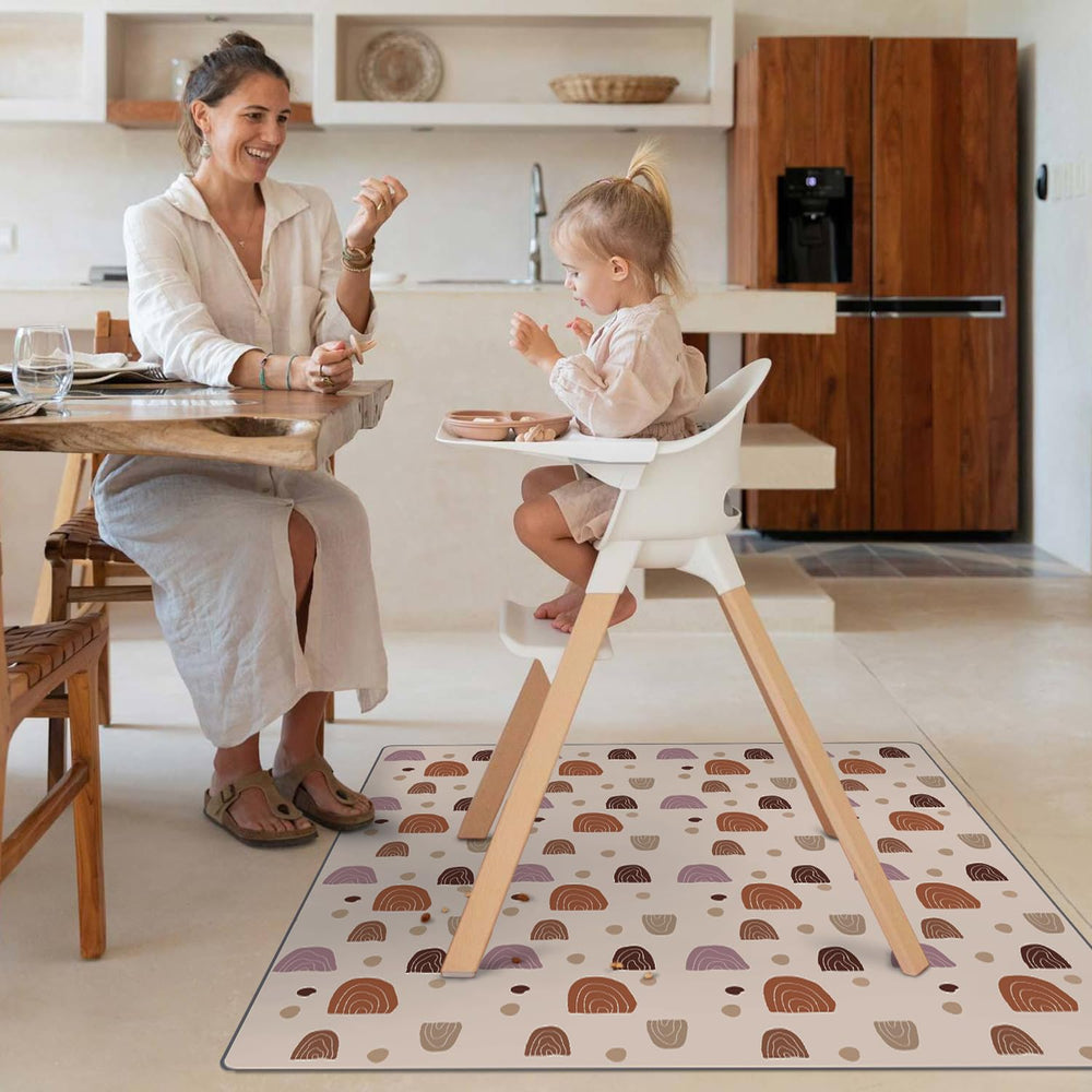 Blissful Diary anti-slip bottom dots keep mat in place during play.