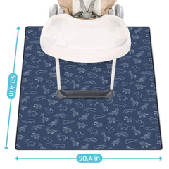 Blissful Diary Anti-Slip Bottom Splat Mat stays in place on various floors