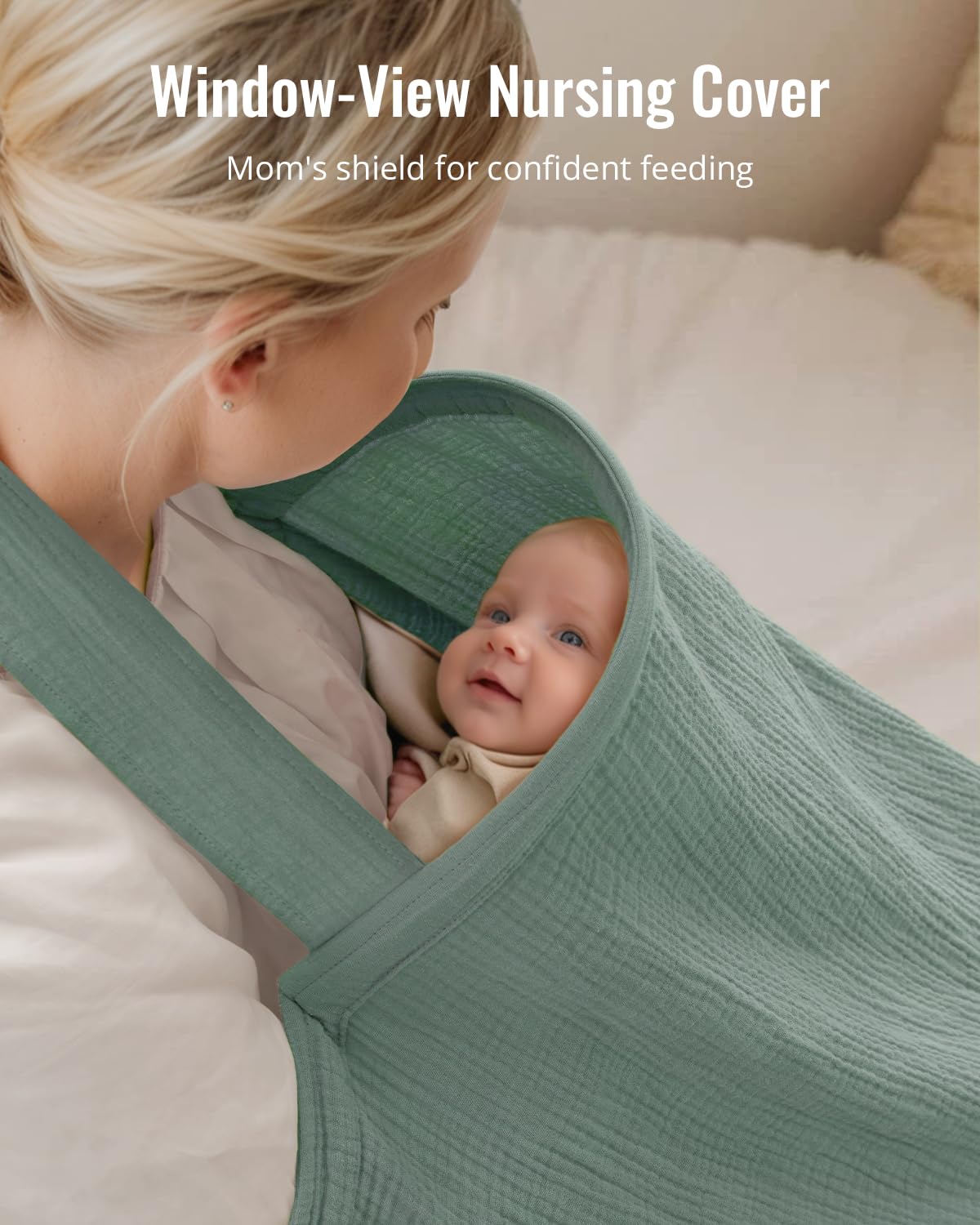 Blissful Diary arch neckline promotes airflow during feeds