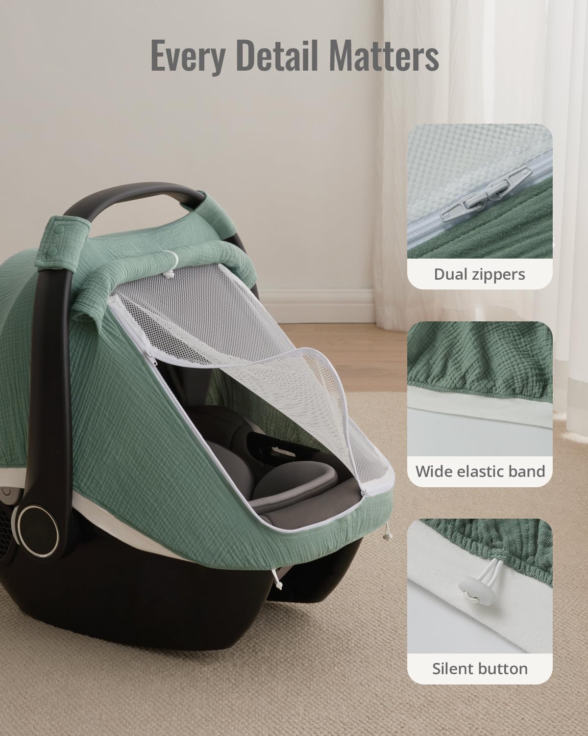 Blissful Diary Roman Green cover adds stylish, soothing aesthetic for mom.