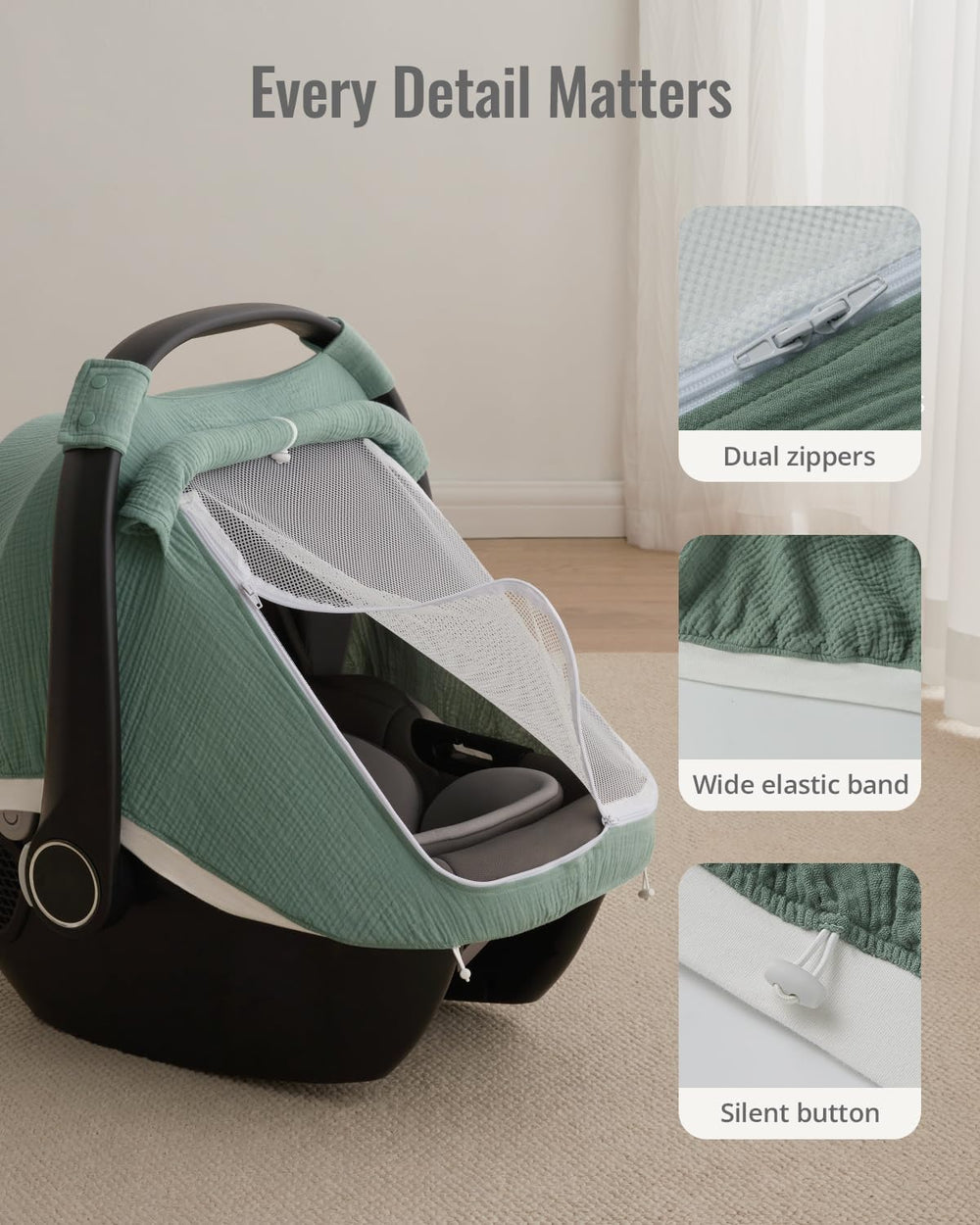Blissful Diary Roman Green cover adds stylish, soothing aesthetic for mom.