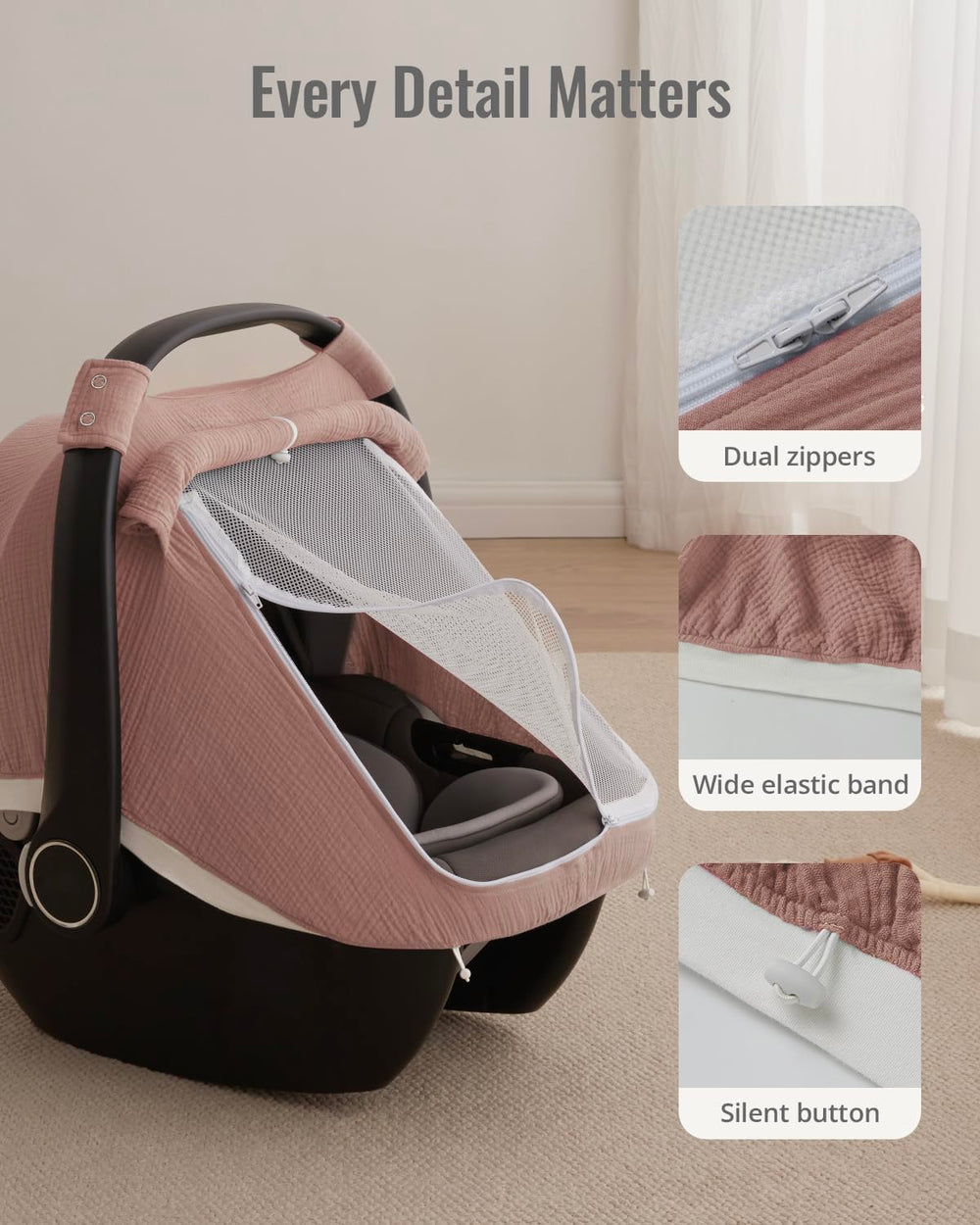 Blissful Diary soft-muslin comfort keeps baby cozy on the go