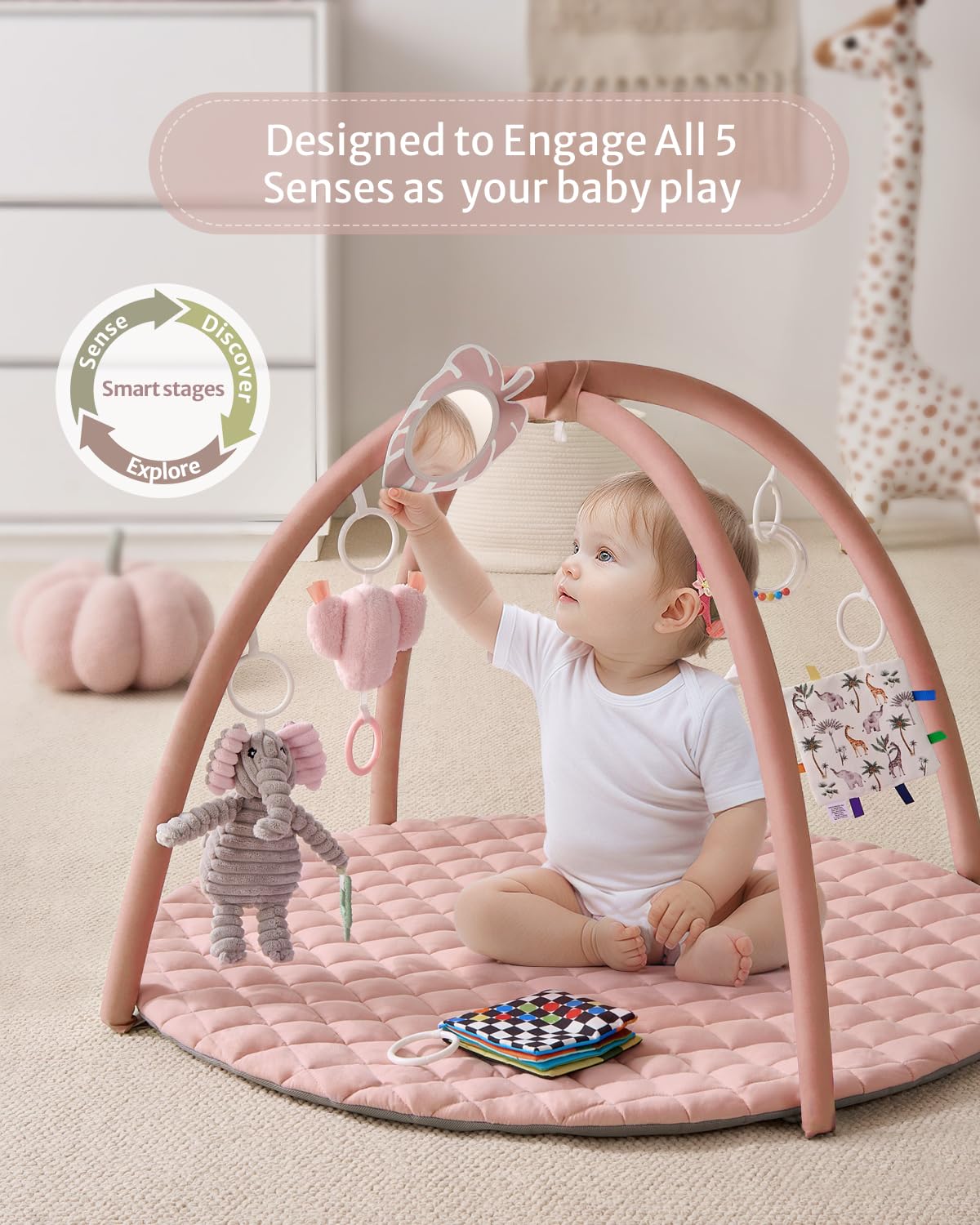 Blissful Diary six detachable toys encouraging exploration and sensor play
