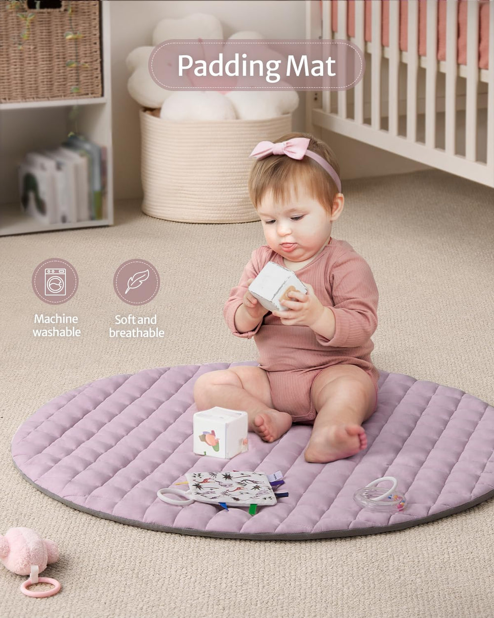 Blissful Diary Baby Play Gym Mat rattle toy supports hearing and lively exploration