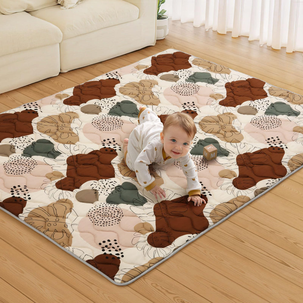 Blissful Diary baby play mat with large cushioning for safe crawling and rolling