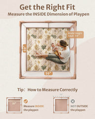 Blissful Diary play mat back with non-slip dots provides stable grip during toddler sessions.