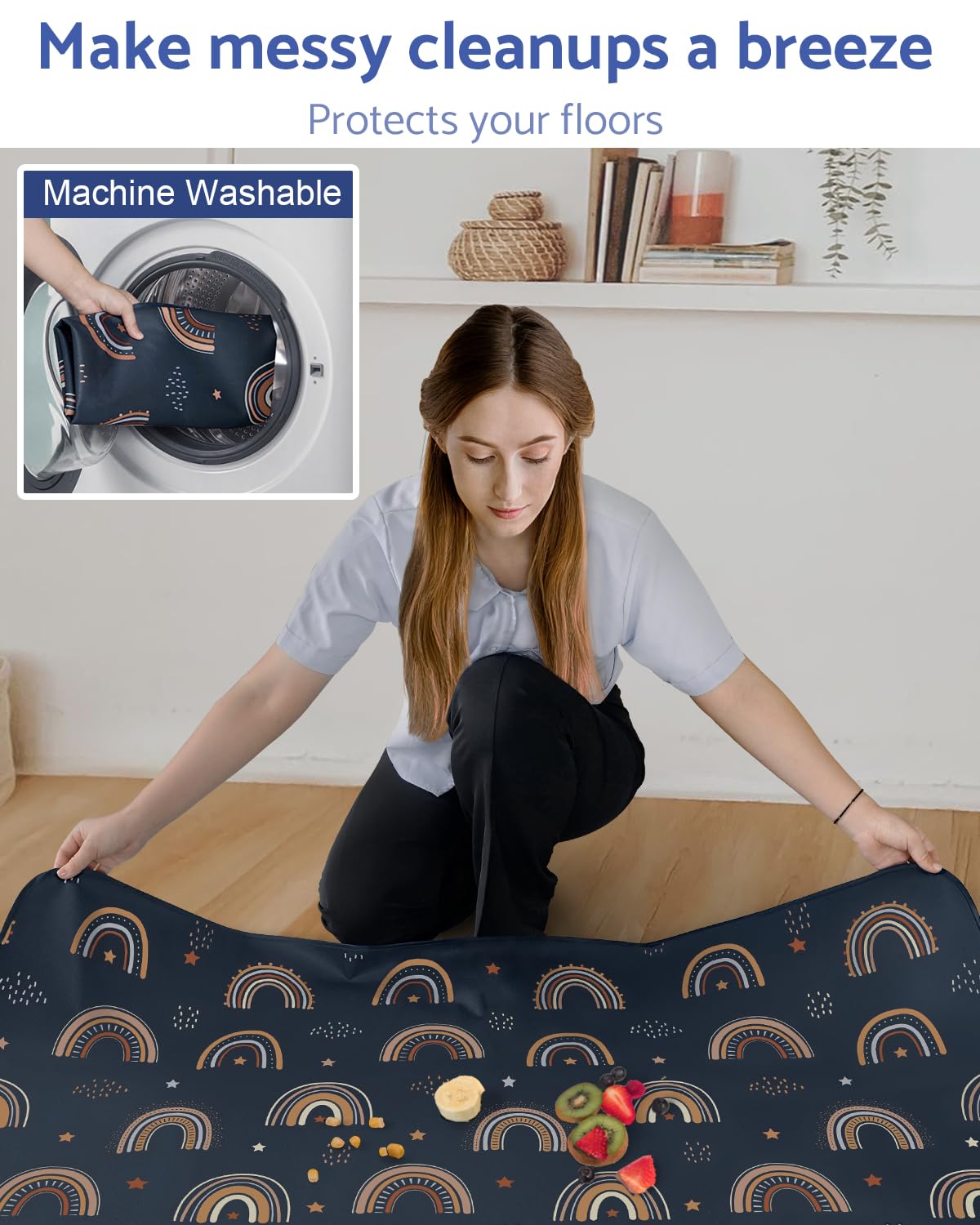 Blissful Diary splat mat foldable and portable for trips and picnics.
