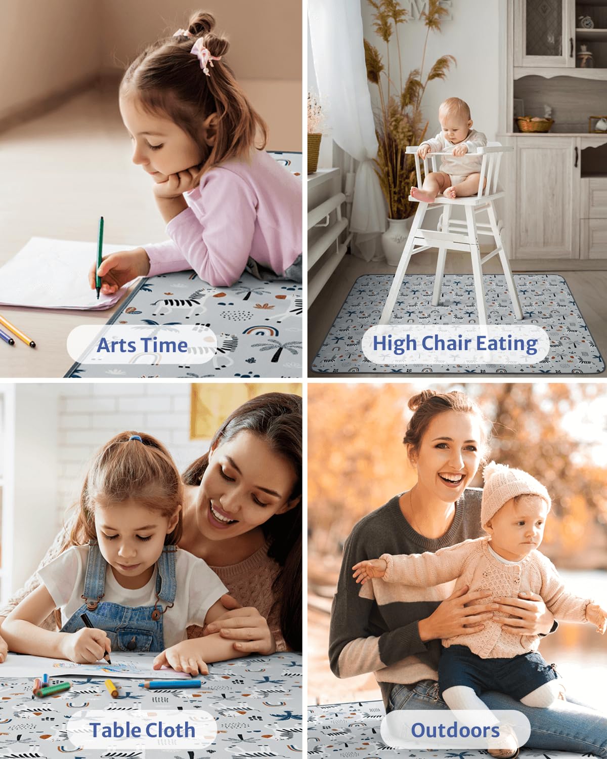 Blissful Diary multipurpose tablecloth use for painting and play
