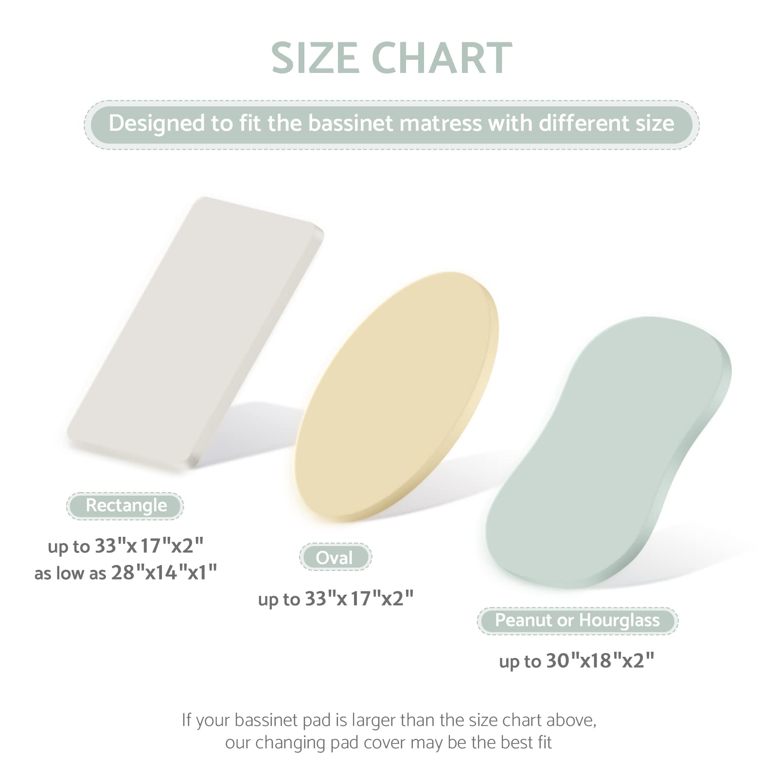 Blissful Diary 32x17 inch bassinet sheet fits oval/hourglass/rectangle mattresses securely