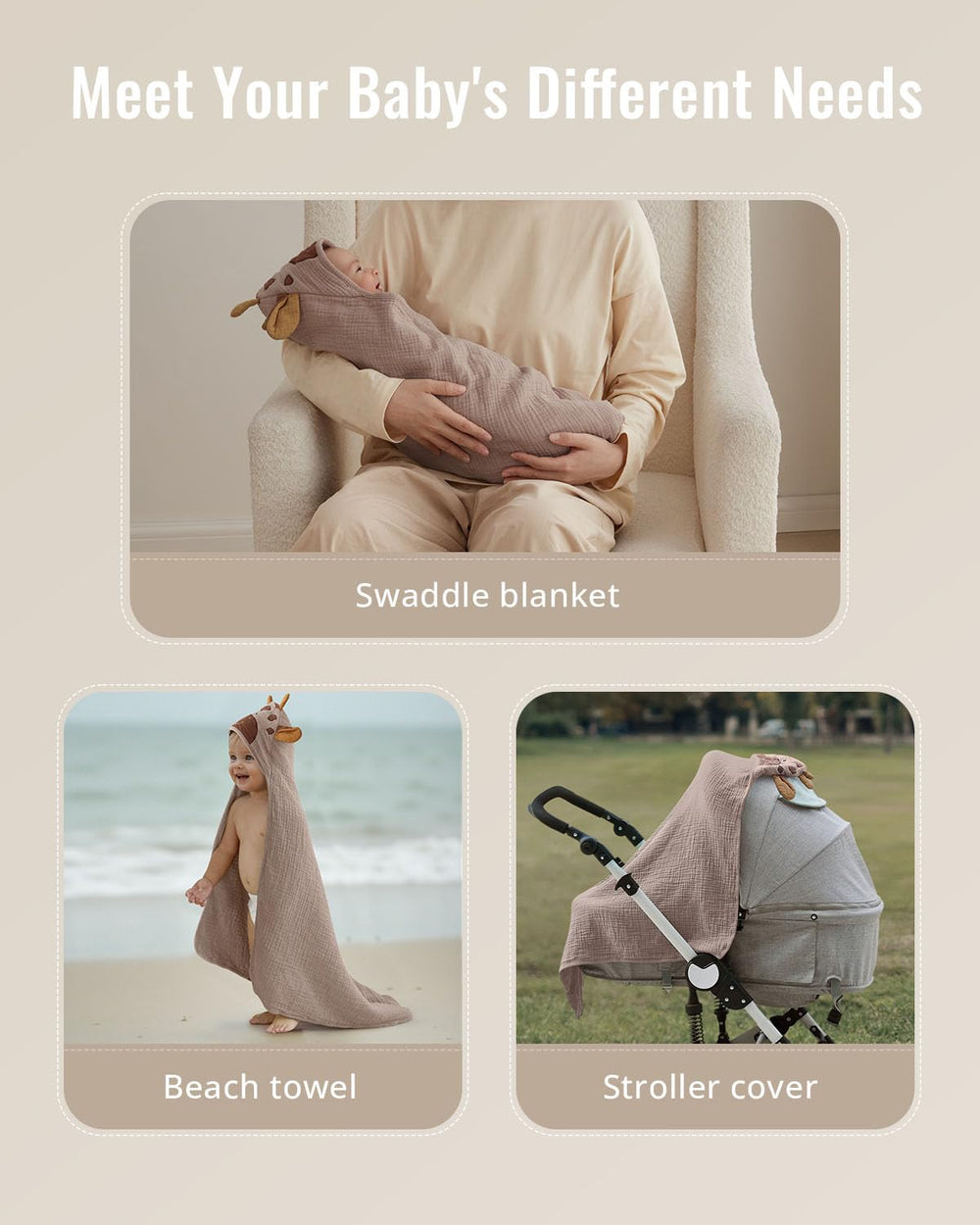 Blissful Diary bath time routine with baby using hooded towel.