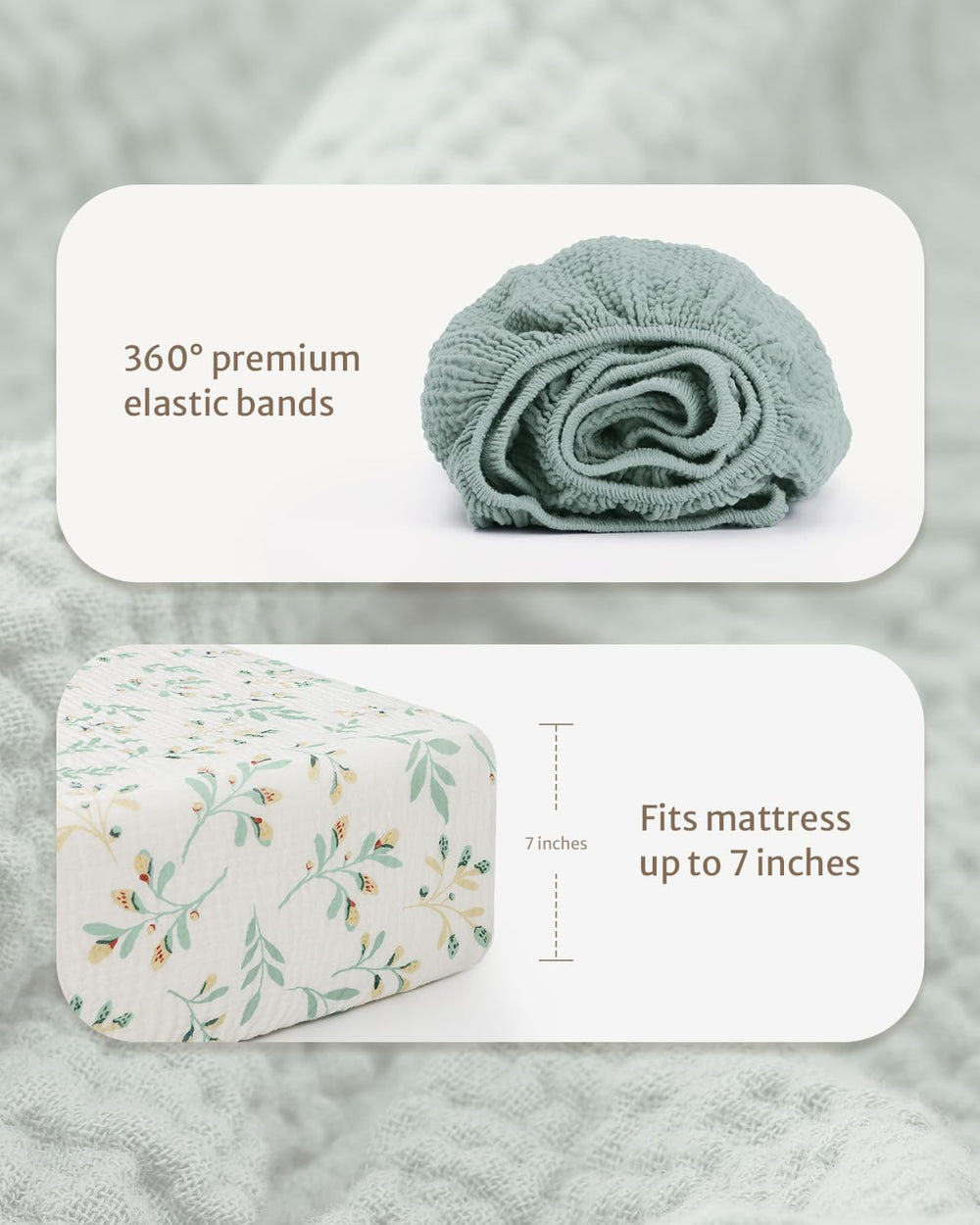Blissful Diary boho-pattern crib sheets enhance nursery with chic neutral styling.
