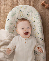 Blissful Diary changing pad anti-roll sides help keep babies secure.