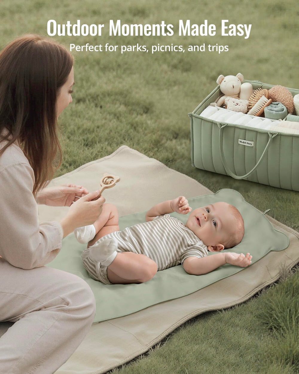 Blissful Diary bear-shaped silhouette adds playful style to diaper changes