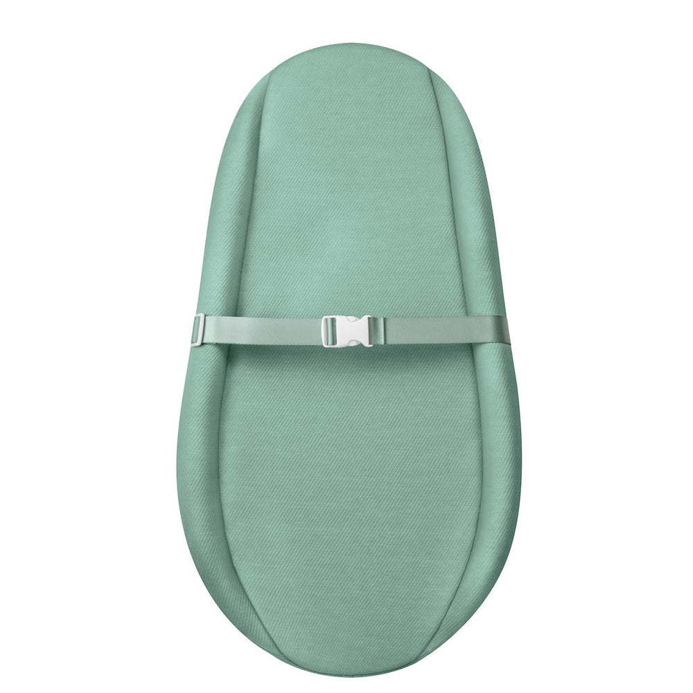 Blissful Diary changing pad cover closeup shows ultra-soft, washable surface for comfort.
