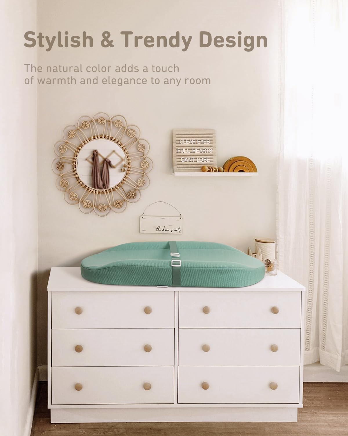 Blissful Diary cover removal reveals wash-ready surface without affecting foam.