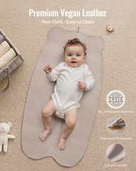 Blissful Diary changing pad folded in a diaper bag, ultra-compact travel essential.