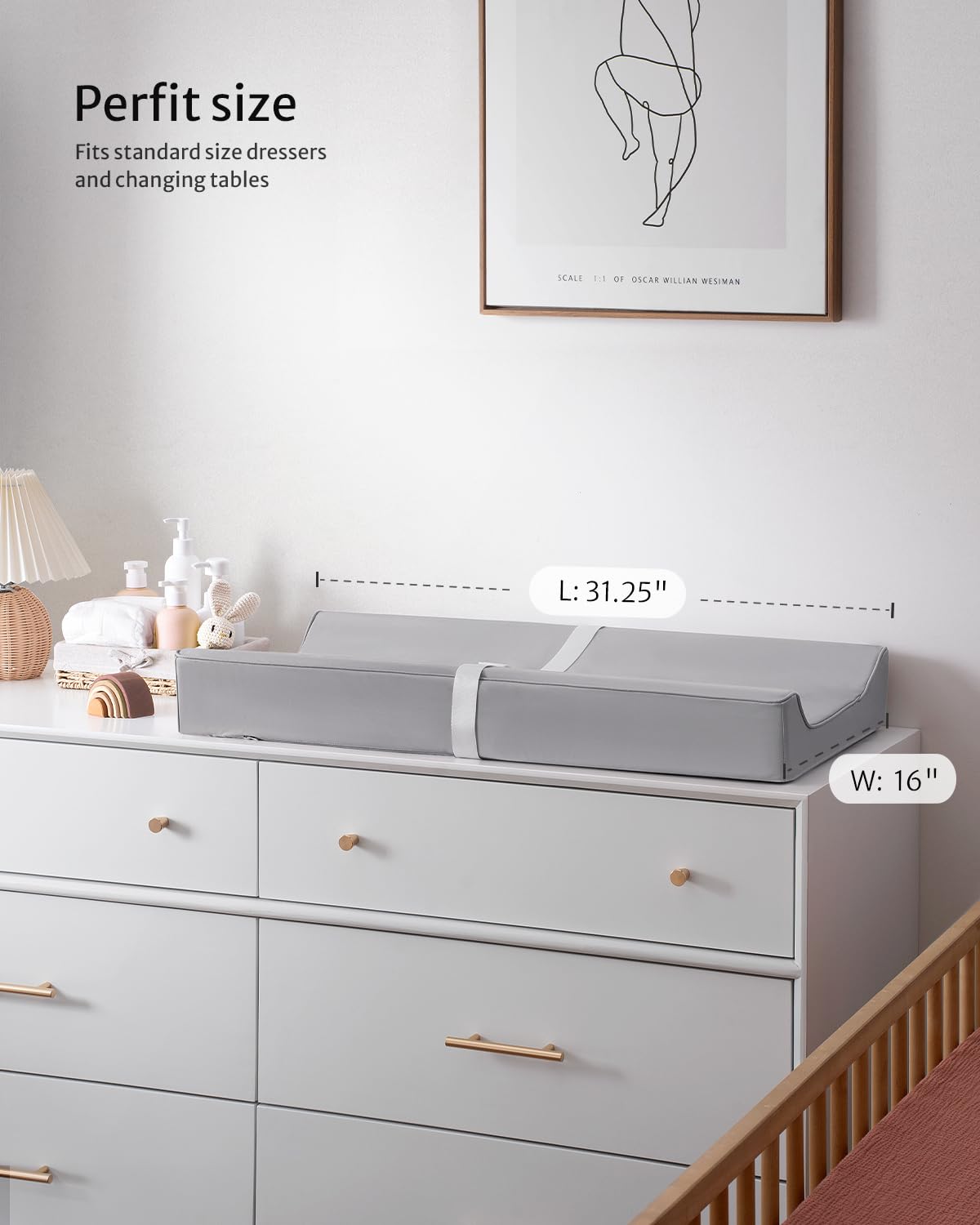 Blissful Diary light gray design complements modern nurseries and decor