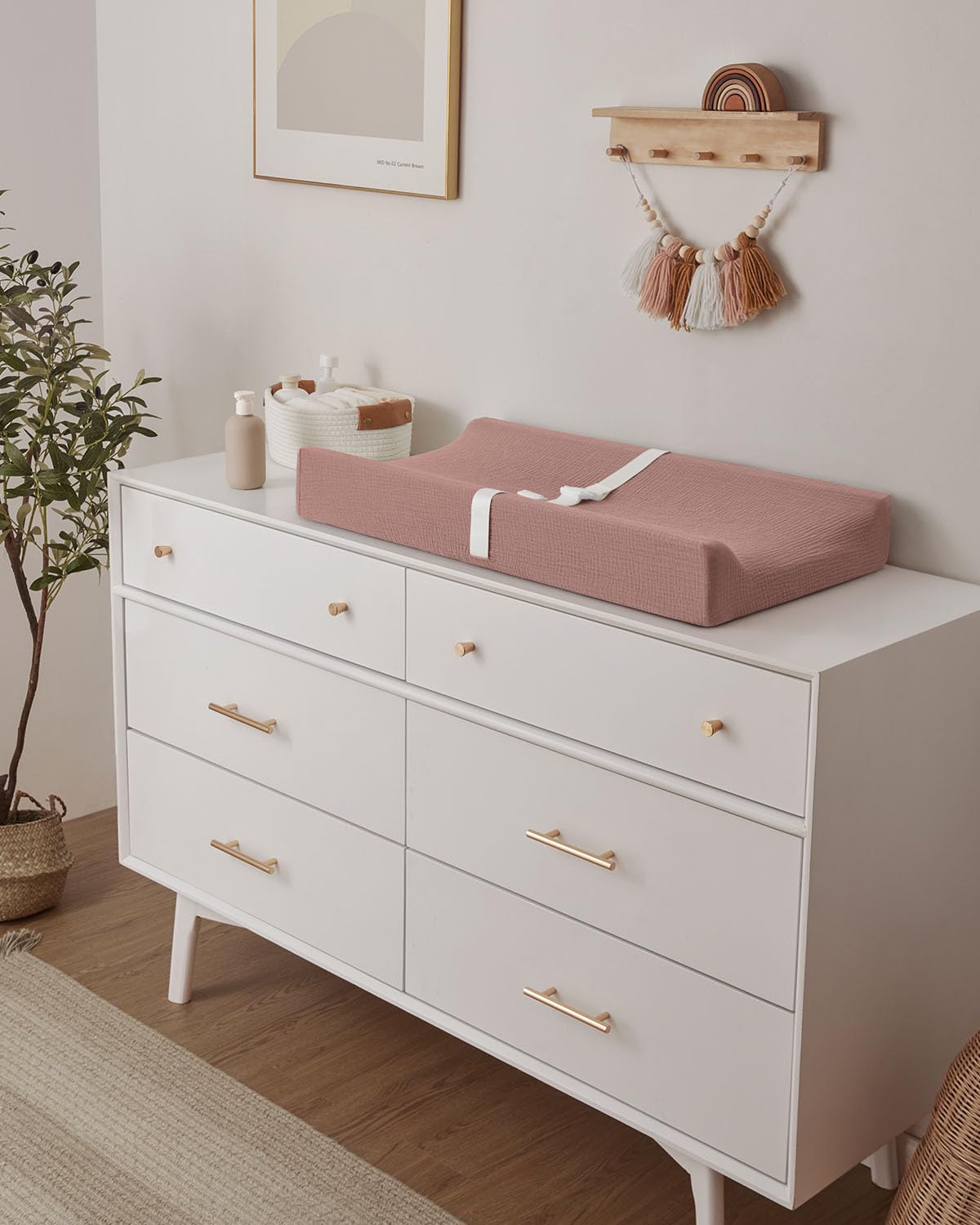 Blissful Diary non-slip bottom keeps pad steady on a dresser