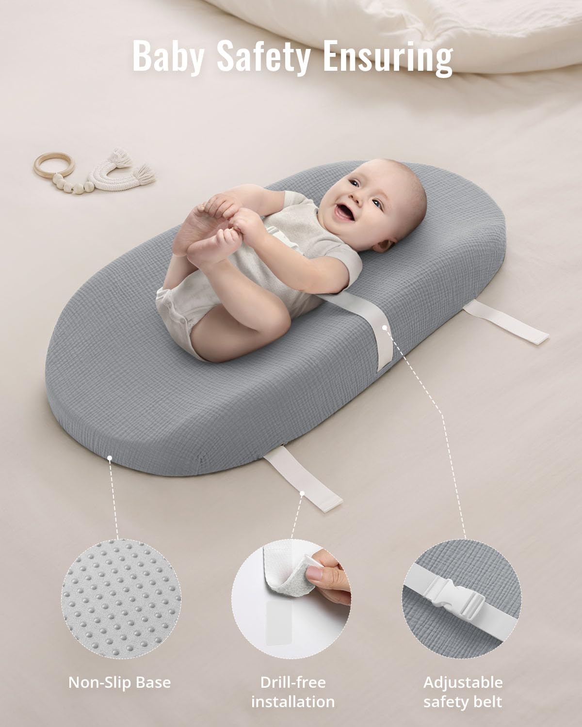 Blissful Diary changing pad 31.25x16 inches fits standard setups