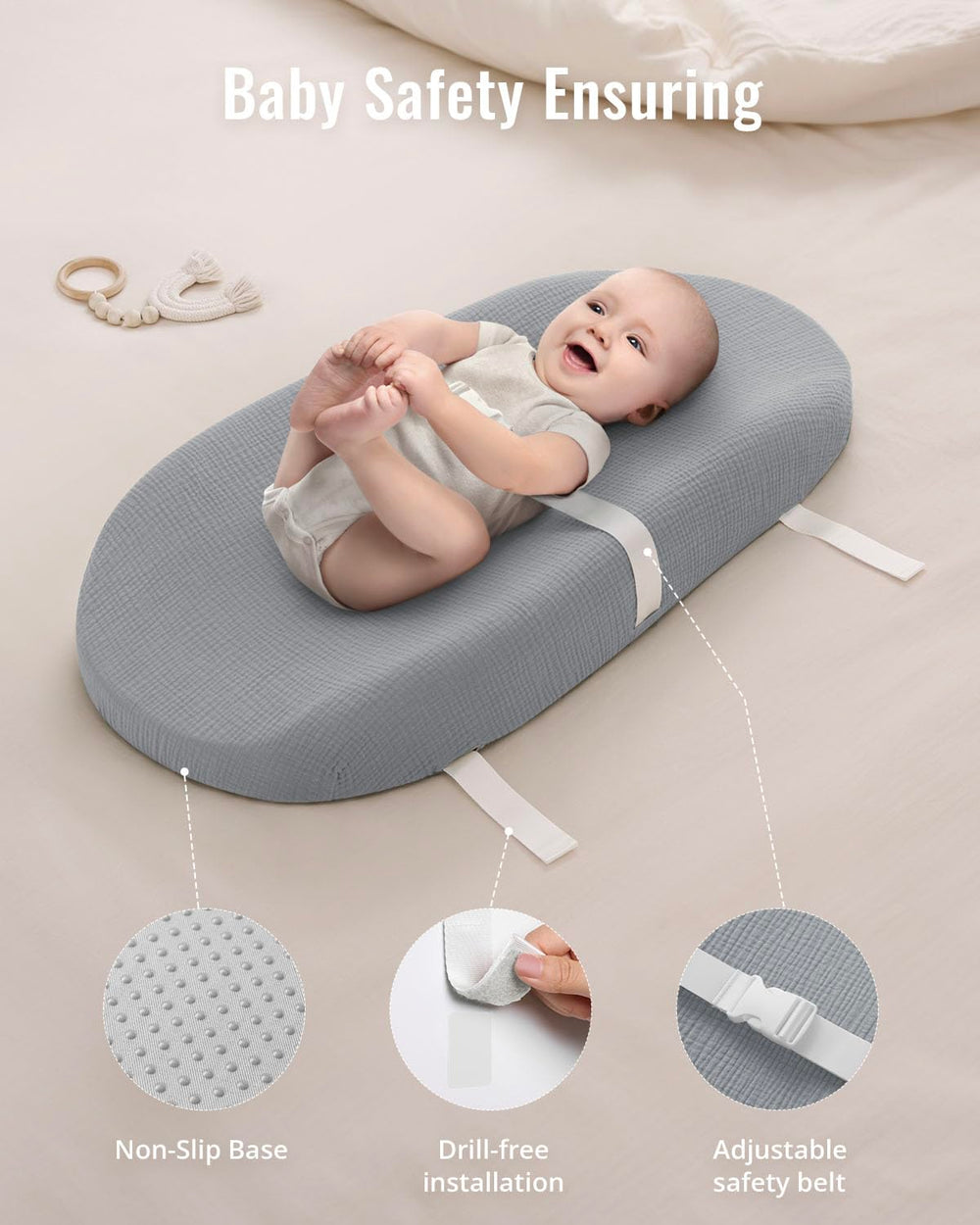 Blissful Diary changing pad 31.25x16 inches fits standard setups