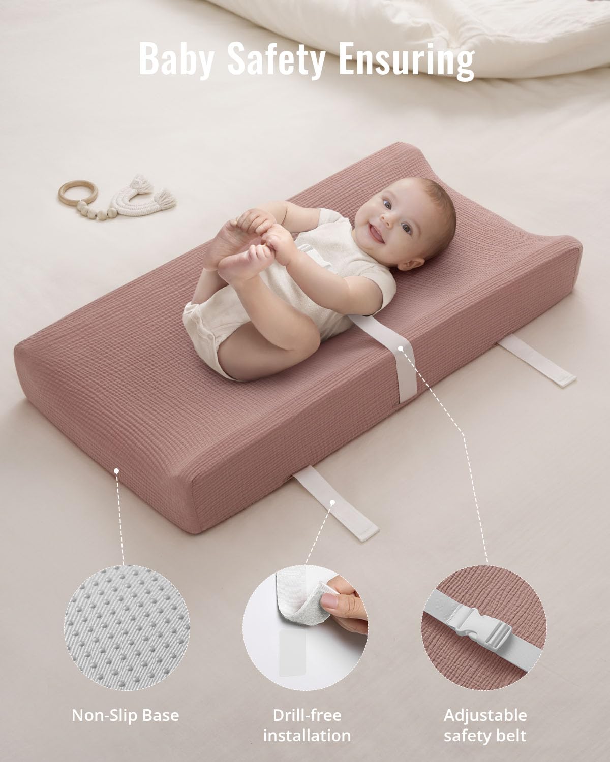 Blissful Diary travel-friendly size fits standard changing tables and on the go