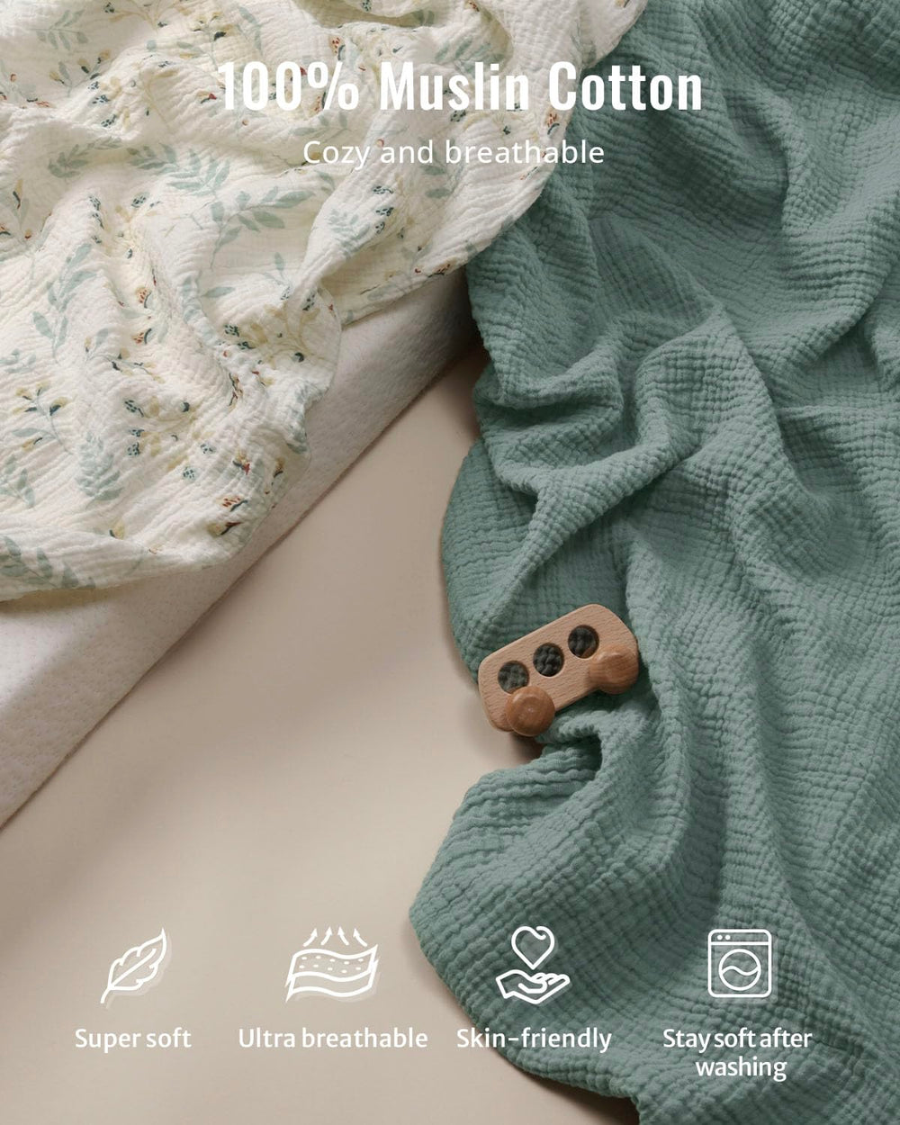 Blissful Diary changing pad waterproof lining enables wipe-clean convenience during diaper changes.