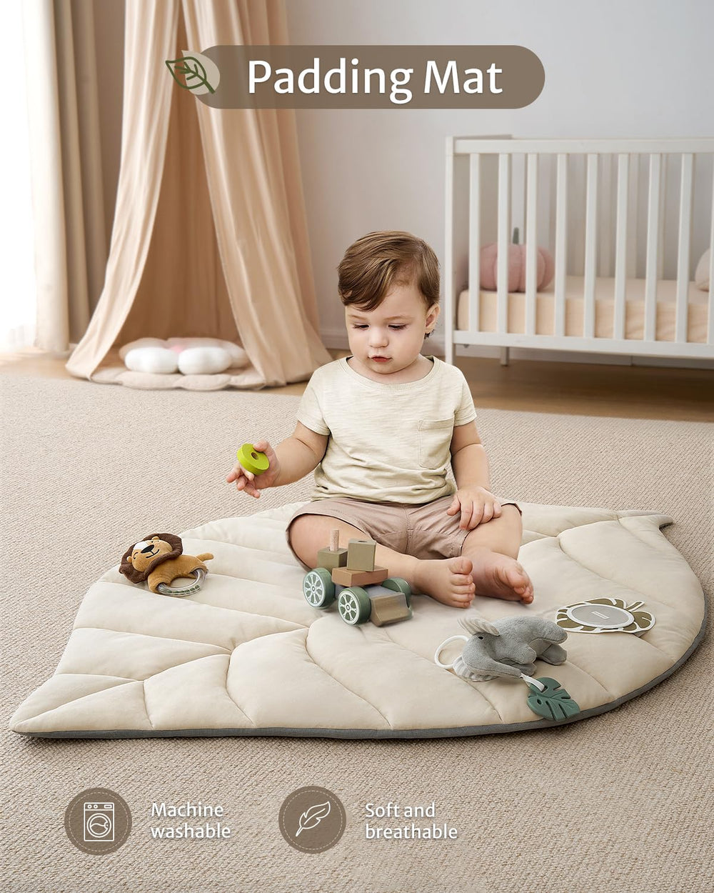 Blissful Diary cognitive mirror supports self-awareness as baby explores reflections during play