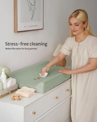 Blissful Diary contoured anti-roll sides enhance baby security during changes