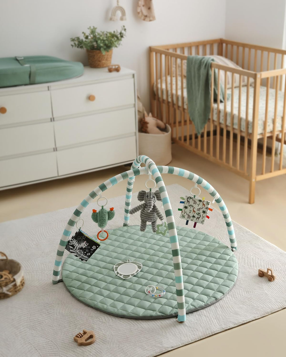 Blissful Diary crinkle pages and cloth book boost visual and tactile learning.