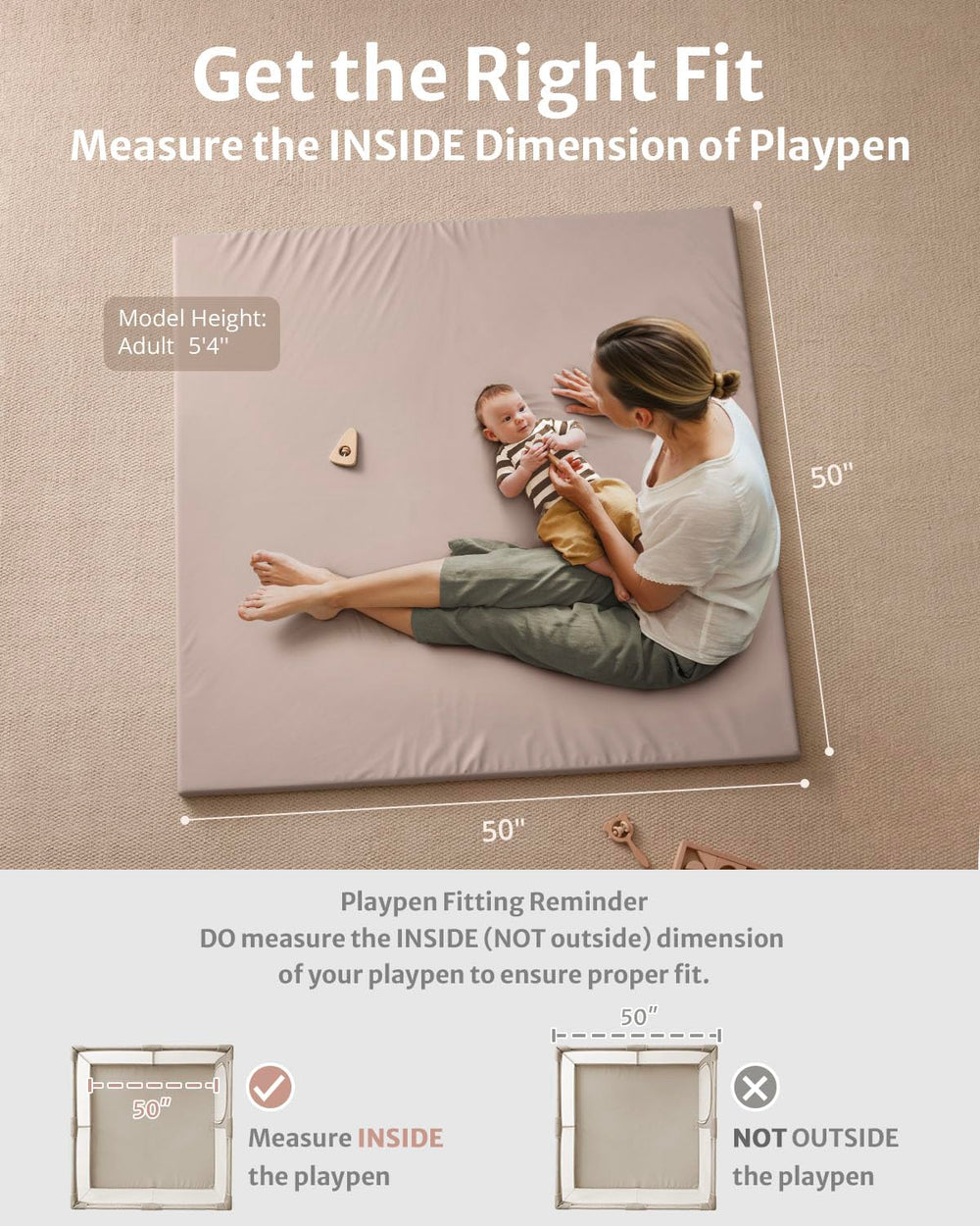 Blissful Diary cushioned padded play area supports crawling and tummy time.