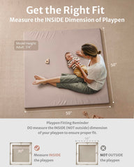 Blissful Diary cushioned padded play area supports crawling and tummy time.